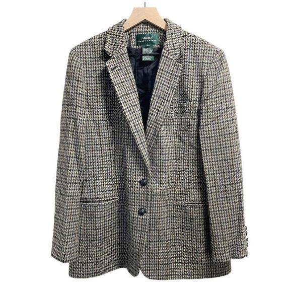 Lauren Ralph Lauren Jackets & Blazers - Lauren Ralph Lauren Houndstooth Blazer - Black and White